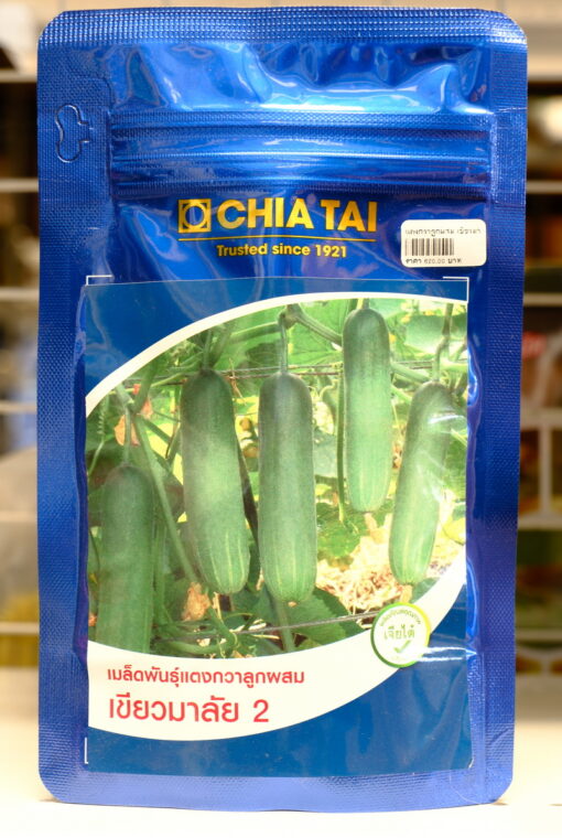 แตงกวาลูกผสม เขียวมาลัย 100กรัม