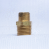 นิปเปิ้ลลดทองเหลืองแท้-ขนาด-1/2-นิ้ว-ลด-3/8-นิ้ว-เกลียวนอกสองด้าน-รหัส-3325x8x6