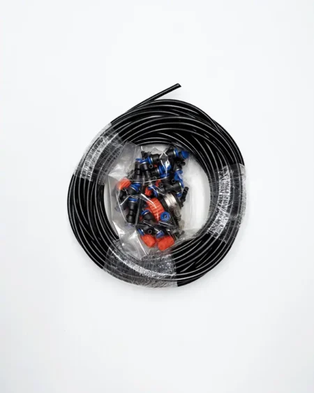 ชุดหัวพ่นหมอก-1-ทาง-สีส้ม-พร้อมสายไมโคร-และ-อุปกรณ์ติดตั้งครบชุด-ในแพ็คเกจ