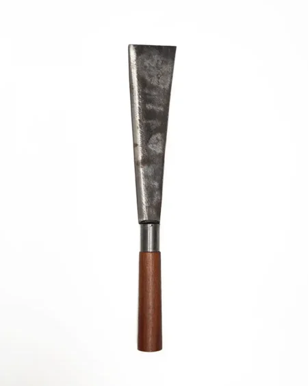 มีดอีโต้หัวตัด-ใบมีดเหล็กกล้าหน้ากว้าง-พร้อมด้ามจับไม้เนื้อแข็งกลึงเรียบ-แข็งแรงทนทาน-สำหรับงานสับและตัดไม้