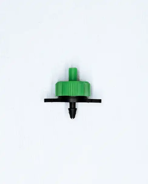 หัวน้ำหยดจานบิน-สีเขียวดำ-อัตราการไหล-2-ลิตรต่อชั่วโมง-พลาสติกเกรดเอ