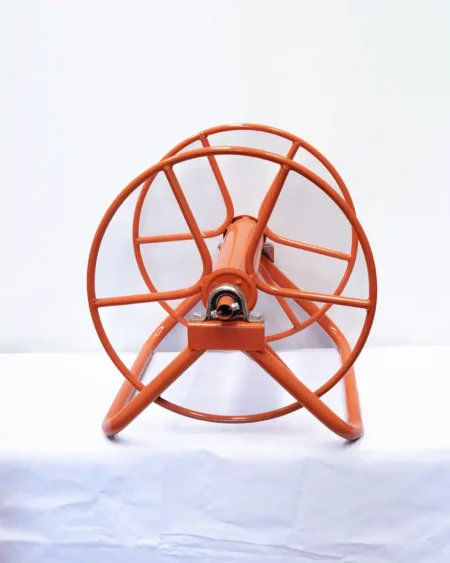 โลม้วนสายพ่นยา-รุ่นหนาพิเศษ-สีส้ม-ทำจากเหล็กพ่นสีกันสนิม-รองรับสายพ่นยาได้สูงสุด-200-เมตร