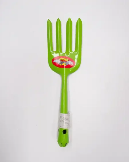 ส้อมพรวนดิน-ส้อมปลูกต้นไม้-เหล็กอย่างหนา-เคลือบสีเขียวกันสนิม-ตรานกอินทรี