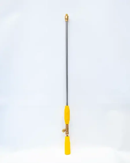 ด้ามพ่นยารุ่นมาตรฐาน-หัวเทอร์โบ-ความยาว-5-ฟุต-สีเหลือง-ก้านสแตนเลส-หัวทองเหลือง