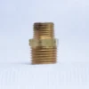 นิปเปิ้ลลดทองเหลืองแท้-ขนาด-1/2-นิ้ว-ลด-3/8-นิ้ว-เกลียวนอกสองด้าน-รหัส-3325x8x6