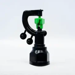 สปริงเกอร์สายฝน-ใบสีเขียว-โครงพลาสติกเหนียวสีดำ-เกรดพรีเมียม