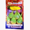 ซองเมล็ดพันธุ์มะเขือเปราะเจ้าพระยา-Thai-Eggplant-ตราภูเขาทอง-หน้าซองแสดงรูปผลมะเขือทรงกลมสีเขียวอ่อนมีลายทางสีขาว-ขั้วยาว-ติดผลดก-รสหวานกรอบ