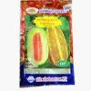 ซองเมล็ดพันธุ์แตงไทยลูกยาว-Thai-Melon-ตราภูเขาทอง-หน้าซองแสดงรูปผลแตงไทยทรงยาวผิวลายสีเหลืองทองสลับเขียว-เนื้อในสีส้ม-กลิ่นหอมแรง-น่ารับประทาน