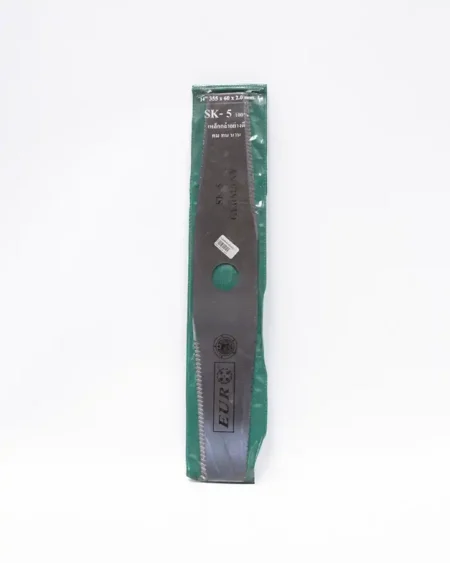 ใบมีดตัดข้าวดีด-มีฟัน-ตรายูโร-EURO-เหล็ก-SK-5-ขนาด-16-นิ้ว-หนา-2.0-มม