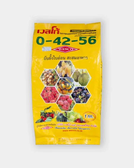 ปุ๋ยเกล็ด-0-42-56-ตราเวสโก้-1kg-เร่งออกดอกเพิ่มหวาน